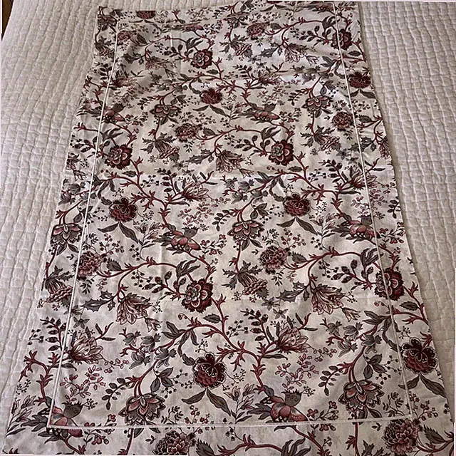 2 IKEA SPRANGORT Country Floral Pillowcase Shams Pair KING