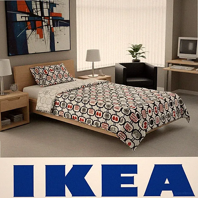 IKEA ANGSSKARA Twin Duvet Cover White Black Cat Hearts Cotton 58” x 80” Std Sham