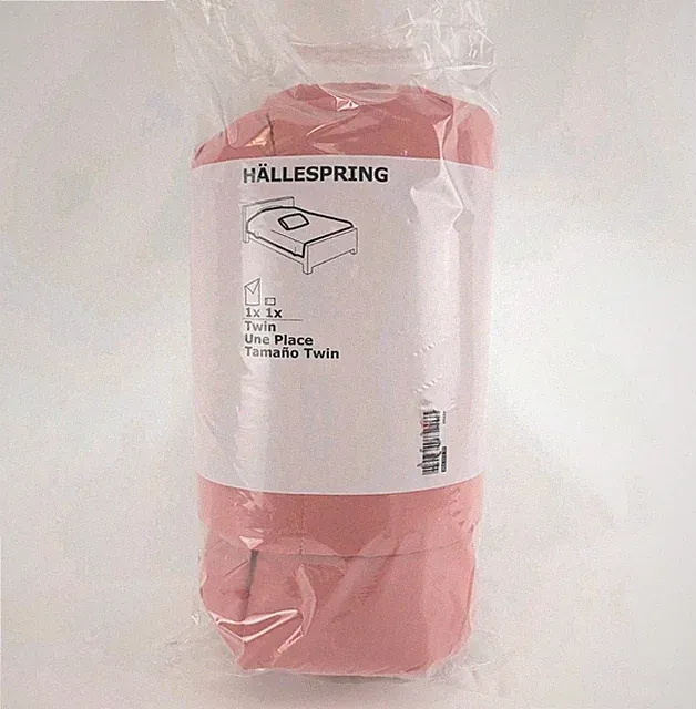 IKEA HALLESPRING Twin Comforter Set + 1 Pillowcase Dusty Pink HÄLLESPRING New