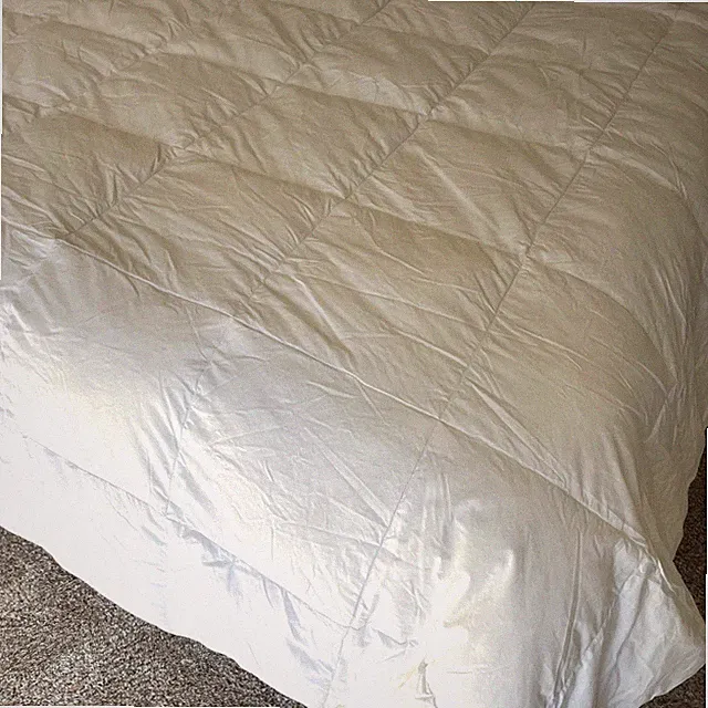 Ikea Honsbar Down Duvet Insert Full Queen Size White 86"x102" Baffle Quilted