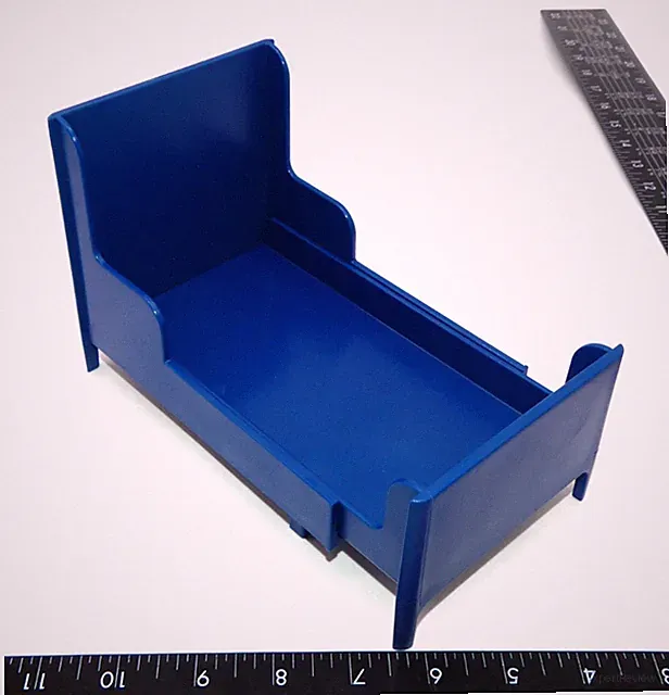 Ikea Huset Bedroom Doll Blue Bed Furniture Toy Part Only Playset Dollhouse