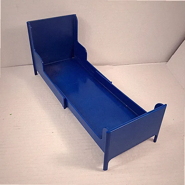 Ikea Huset Doll Bed Blue Plastic adjustable length furniture 16039