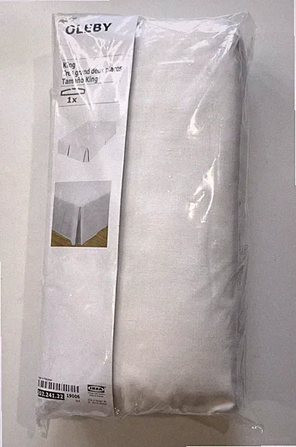 IKEA OLEBY Bed Skirt White King Size 202.241.22 New