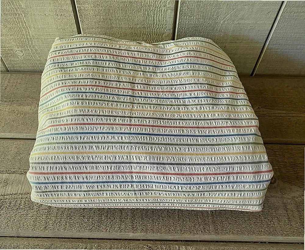 Ikea Rajgras Duvet Cover Rainbow Striped Seersucker Queen
