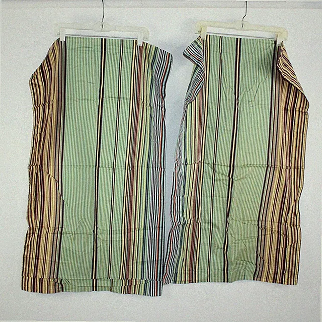 IKEA Set of 2 King/Super King Size Pillow Cases Multicolor Stripes - 100% Cotton