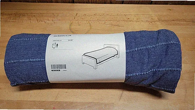 IKEA SKARMLILJA Bedspread 59"x98" BLUE 100% Cotton Cover Bed 805.574.34 E1-283