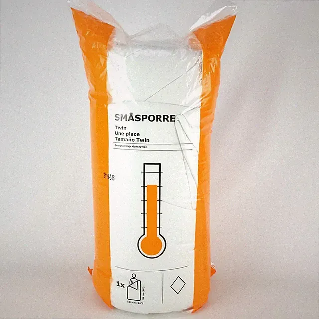 IKEA SMASPORRE Comforter Warm Twin White Easy to Clean Cotton/Polester Blend