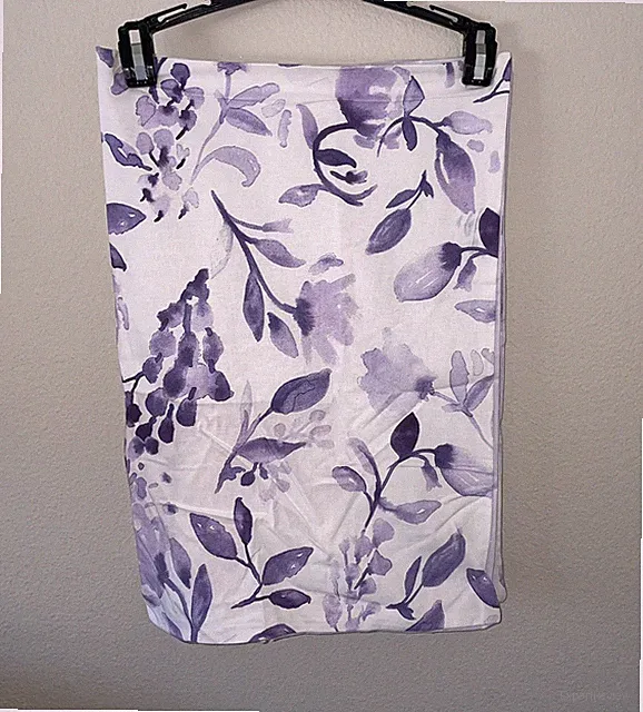 IKEA Tradgardsmal Wathercolor Floral 100% Cotton Standard Shams 2 Lavender NWOT