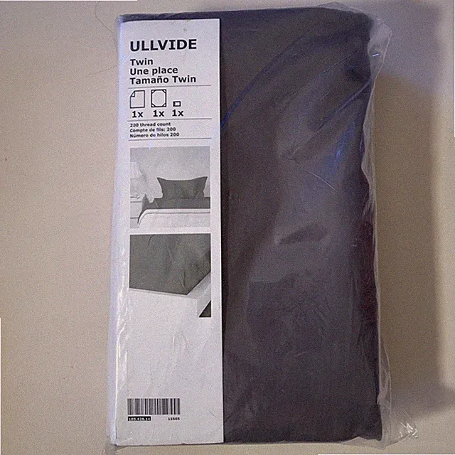 IKEA Ullvide Gray Sheet Set Twin Cotton