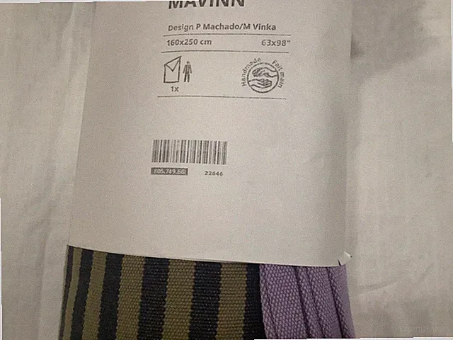 New IKEA MAVINN Bedspread Striped Multicolor 160x250 cm (63x98 ") 805.749.66