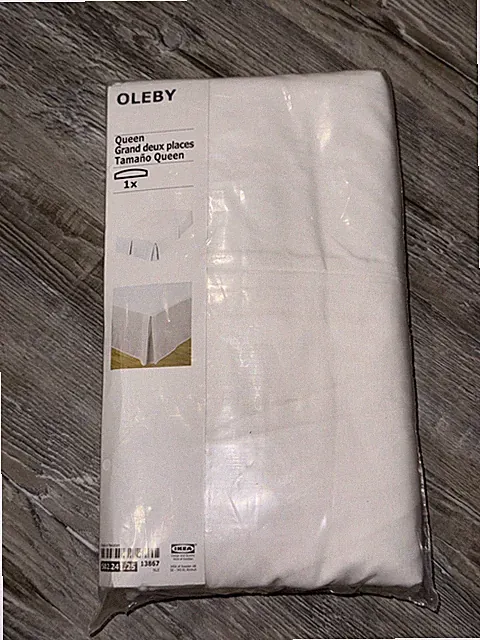 New ! IKEA OLEBY Bed Skirt White Queen 502.241.25