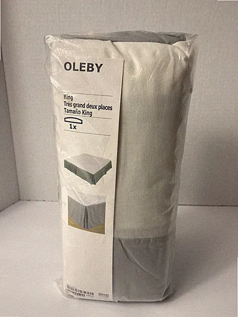 OLEBY King Size Bed Skirt Ikea