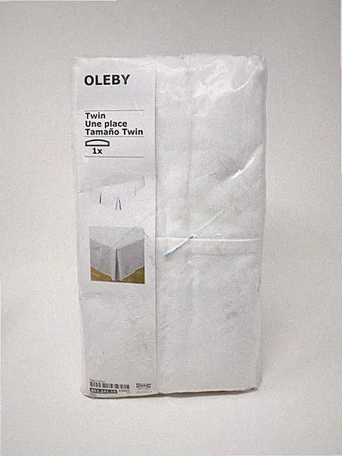 Oleby Twin Bed Skirt White by IKEA (New)