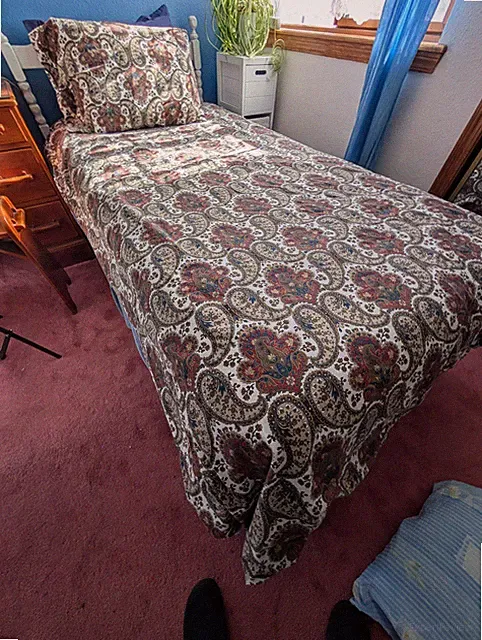 Twin Ikea Duvet, Pillow Case, Matching Sham & Bedskirt